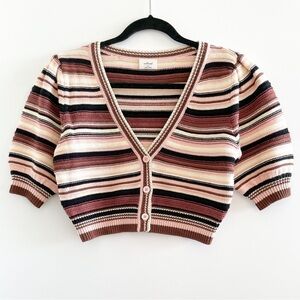 Wilfred Striped Crop Cardigan